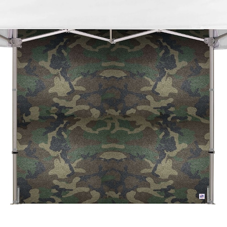 E-Z Up TAA Compliant HUB Sidewall, 8' W x 15' H, Woodland Camo SWHB3FXT15WC